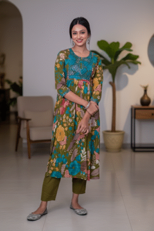 Olive Garden Floral Grace Kurta Set